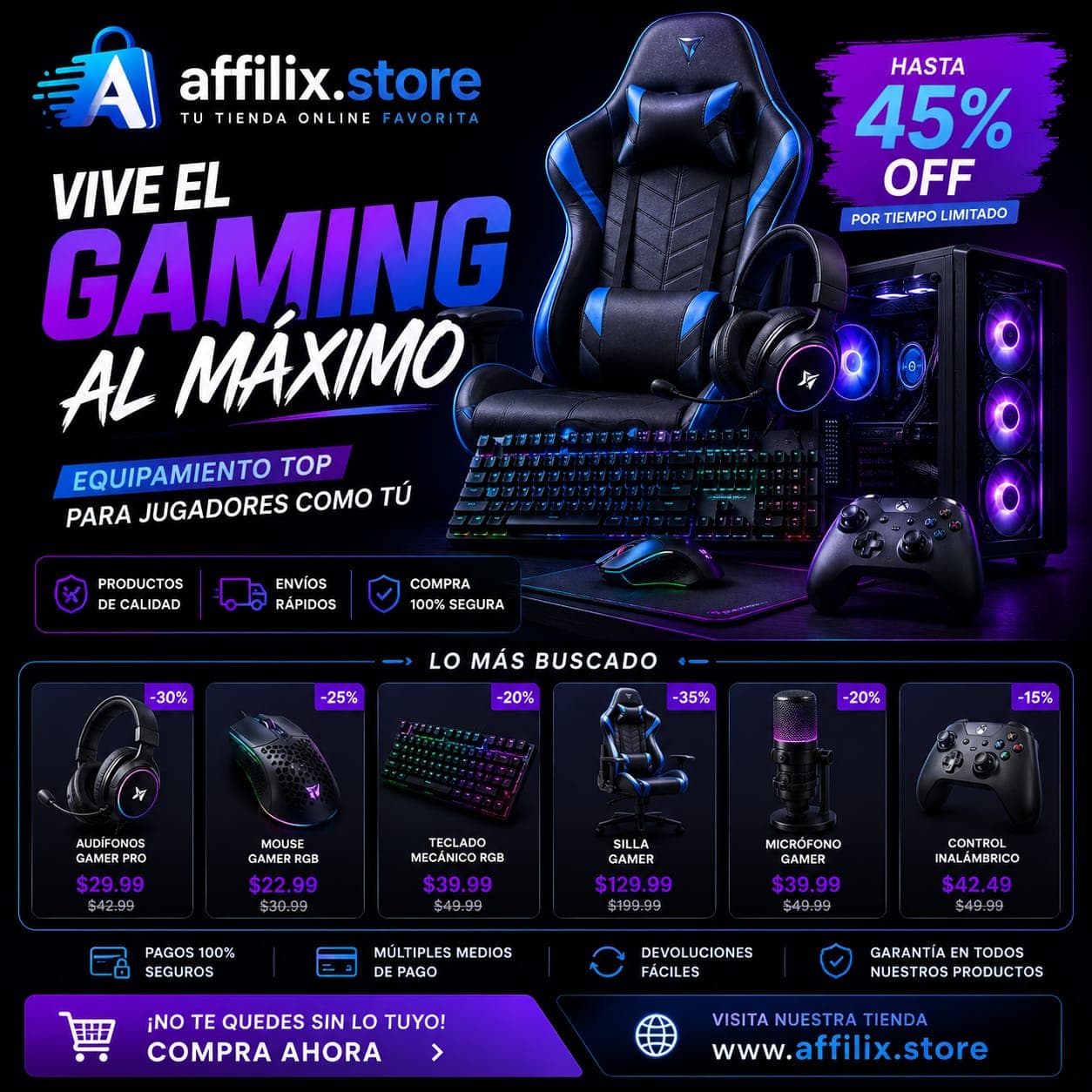 Oferta disponible en affilix.store